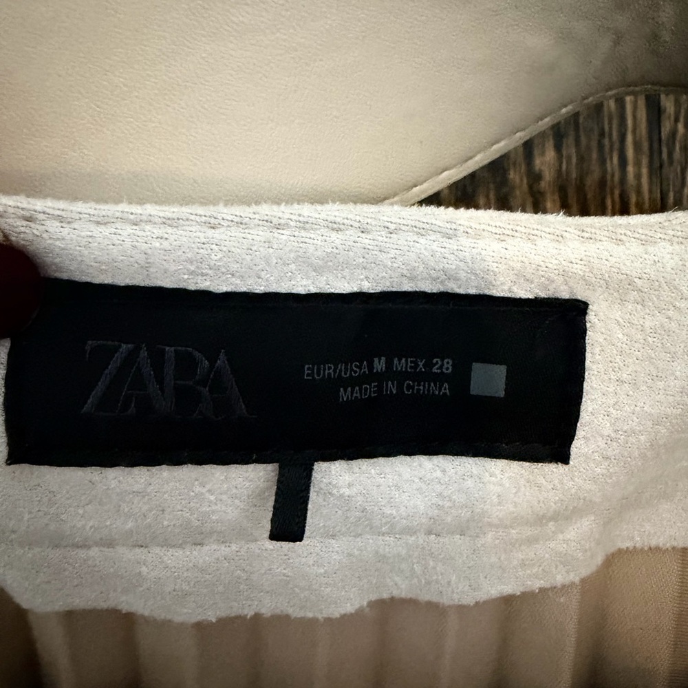 Zara Cream Pleated Midi Skirt - Picture 3 of 3